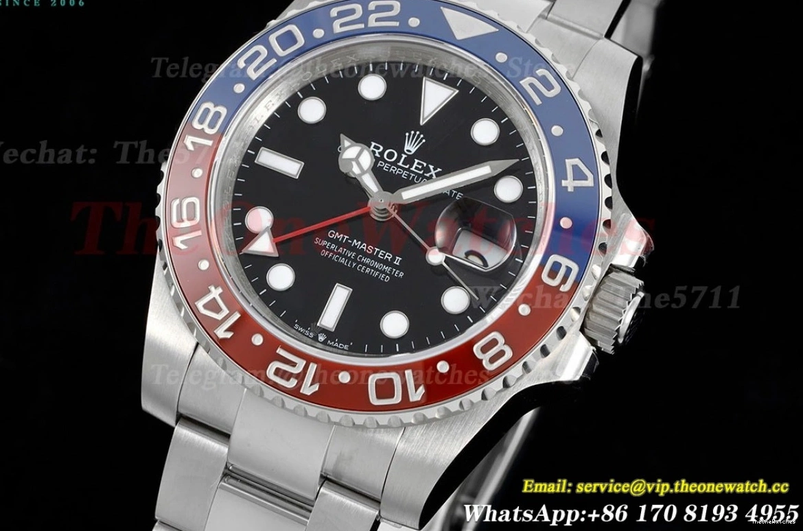 II Oys Cer Master GMT GMF 904L Blue V6 Red VR3285 Pepsi 126710 0319